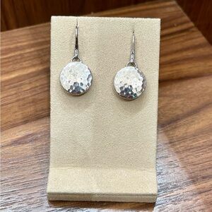 John Hardy sterling silver Palu Hammered drop earrings